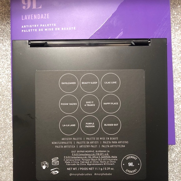 BNIB! Morphe Lavendaze purple eyeshadow palette 9L - Picture 4 of 6